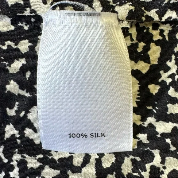 Halogen top women large 100% silk sleeveless zipper front ruffle vneck blouse - Picture 7 of 9